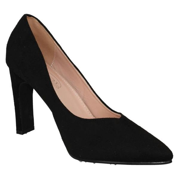Spot On Ladies Spot On High Heel Wide Fit Court Shoes F90109