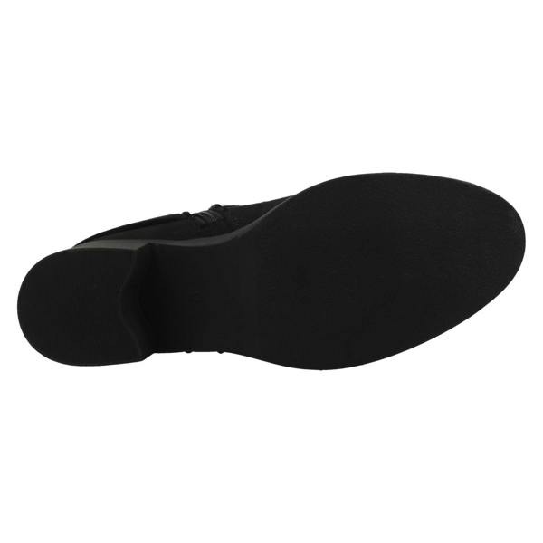 Spot On Ladies Spot On Wide Fit Microfibre Zip Ankle Boots F51255