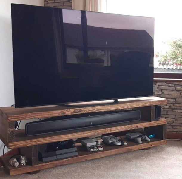 The Bespoke Carpentry Co TV Stand - S Shape