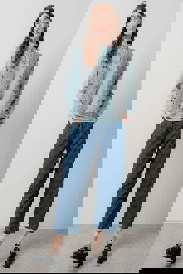 Lily & Me Marly Sleeveless Pointelle Knit Cardigan Grey