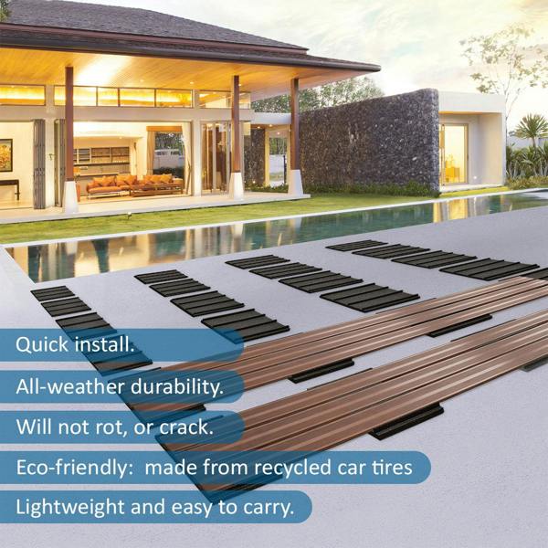 Nicoman Multy Deck Recycled Rubber Decking Plate