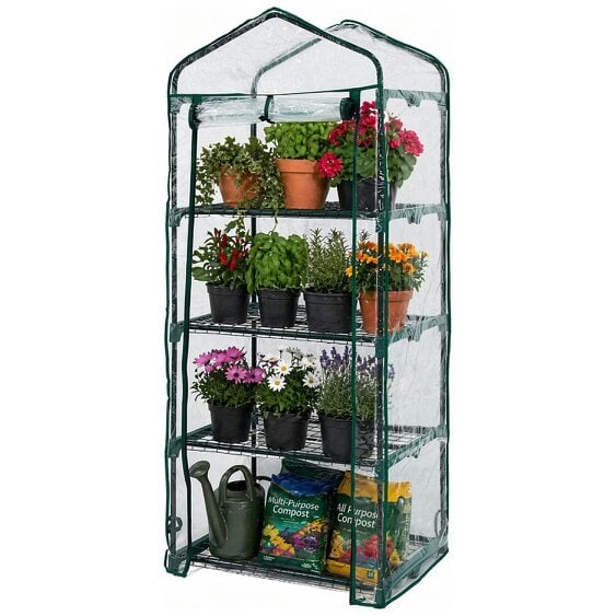 Neo Green 4 Tier Shelves Mini Greenhouse 150 x 70 x 50cm