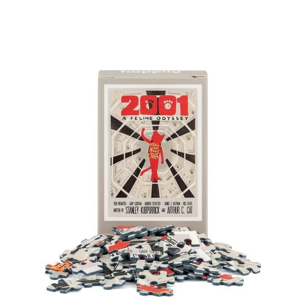 Happily Puzzles 2001 A Feline Odyssey - 99 Piece Mini Jigsaw Puzzle