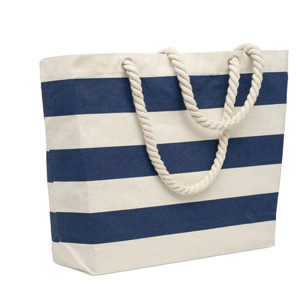 MidOcean Heaven Stripe Cotton Beach Shopper Bag - Blue