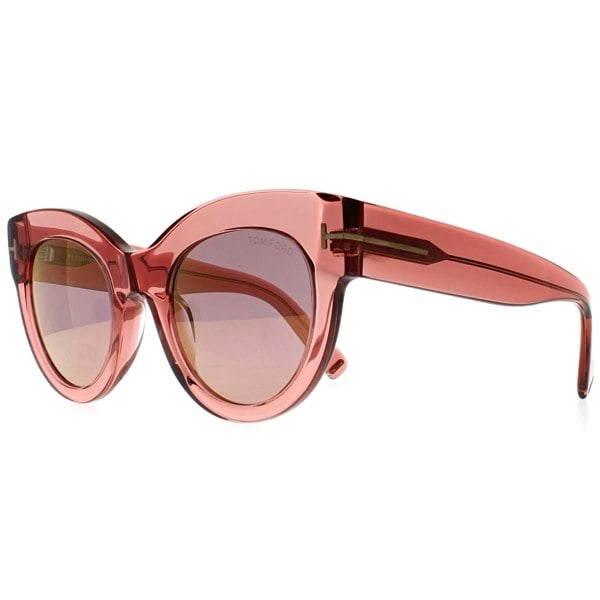 Tom Ford Sunglasses Lucilla FT1063 72Z Shiny Pink Pink Mirror Violet Gradient