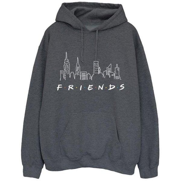 Friends Womens/Ladies Skyline Logo Hoodie - Dark Heather Grey