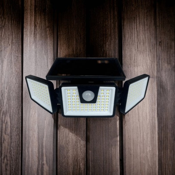 Lighting Legends Panoramic 156 LED PIR Solar Motion Security Floodlight