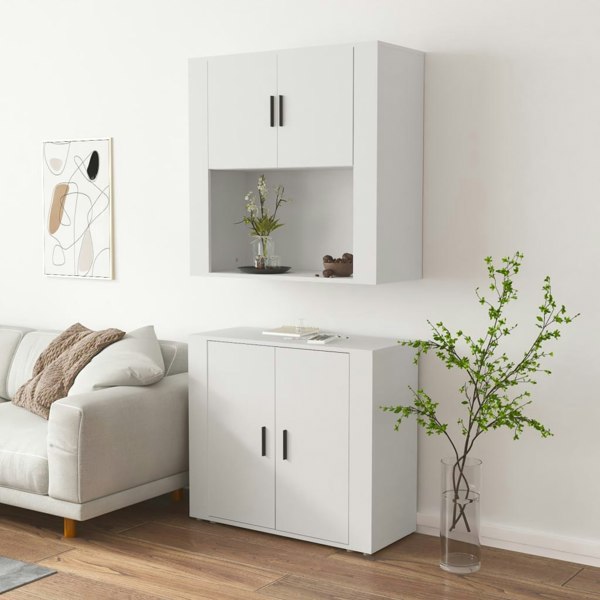 Berkfield Highboard White Engineered Wood