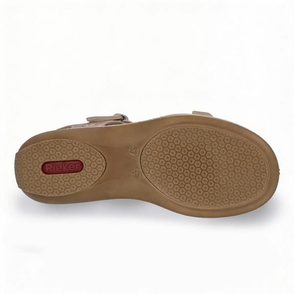 Rieker 659C7-89 Comfort Sandals in Gold