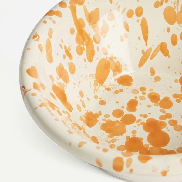 Hot Pottery Nut Bowl Burnt Orange