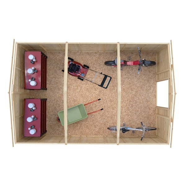 Shire Overlap Double Door No windows 10x15 Economy Storage Shed