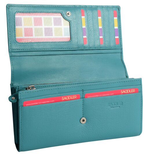 SADDLER Large Leather Multi-Section Purse "Grace" – Handmade by Saddler | RFID Protected & Gift Boxed