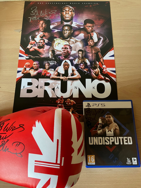 Frank Bruno Boxing Signed Frank Bruno “Undisputed” computer game on PS5 format
