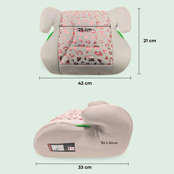 My Babiie MBCSB10 Booster Lite R129 Car Seat - Pink Leopard
