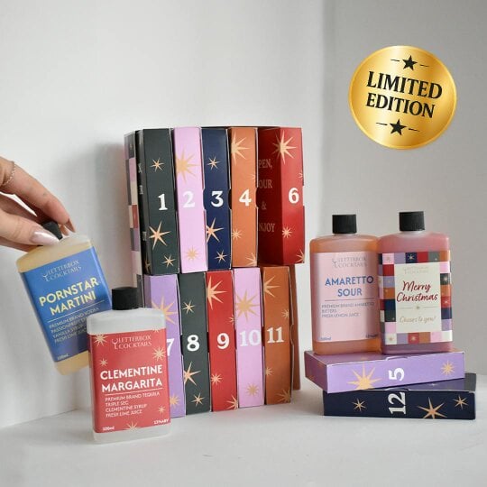 Letterbox Cocktails The Christmas Cocktail Advent Calendar - 12 Days of Premium Festive Drinks (Preorder)