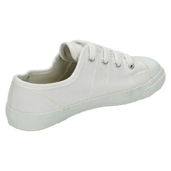 Spot On Boys Spot On Canvas Lace To Toe Plimsolls
