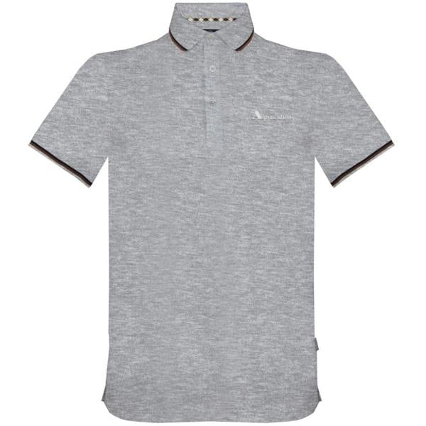 Aquascutum Brand Logo Grey Polo Shirt - Nova Clothing