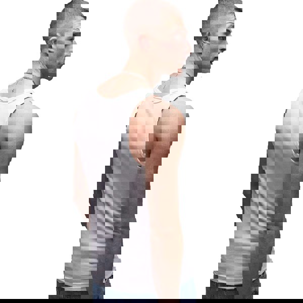 Tommy Hilfiger Tommy Jeans Small Flag Ribbed Tank Top Vest Ecru