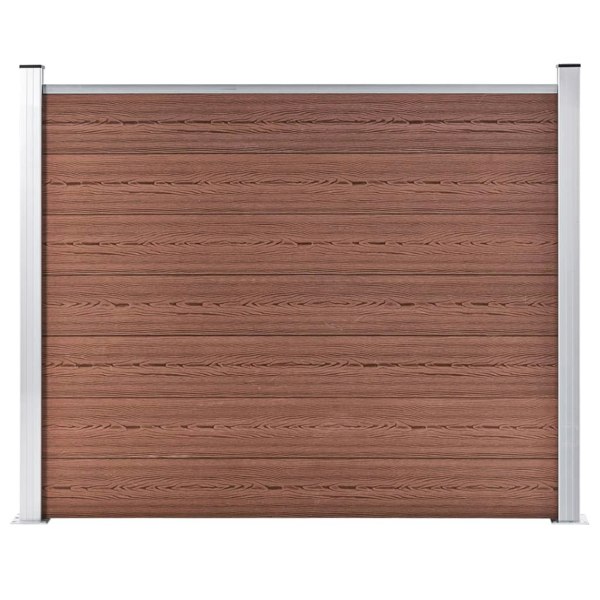 Berkfield Fence Panel WPC 180x146 cm Brown