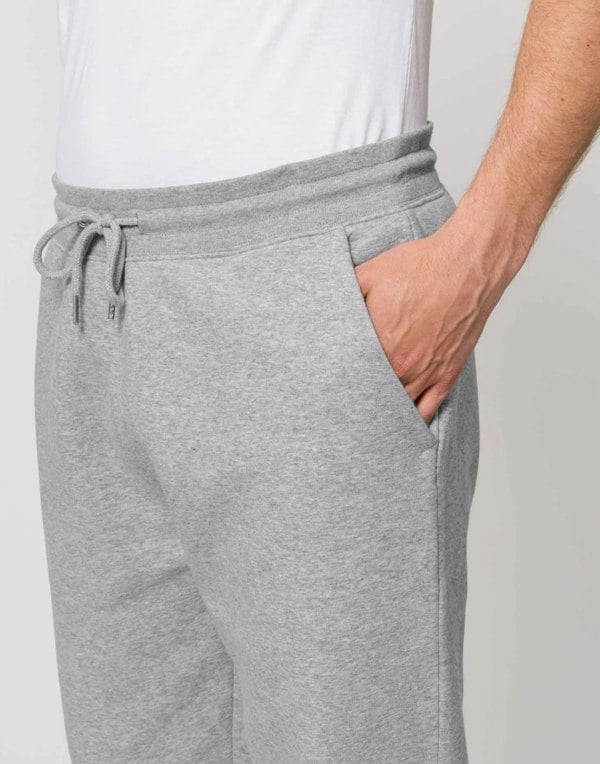 Men's Organic Cotton Relax Joggers – Heather Grey - British Boxers