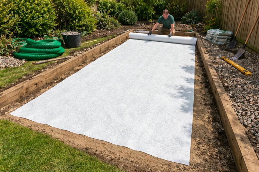 Spudulica Home & Garden Landscaping Non-Woven Geotextile Membrane 2.25m Width – Larger Cut Lengths