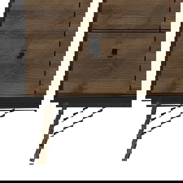 Furniture To Go Ry Double chest of drawers 6 drawers in Matt Black Walnut