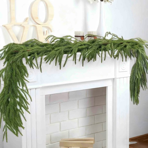 Leaper 9FT Real Touch Norfolk Pine Garland
