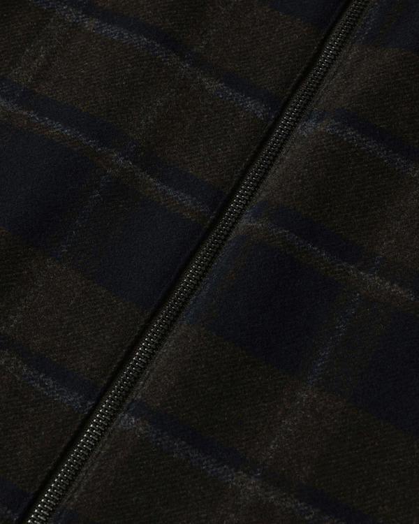 Steel & Jelly Malham - Check Wool Blend Harrington Jacket