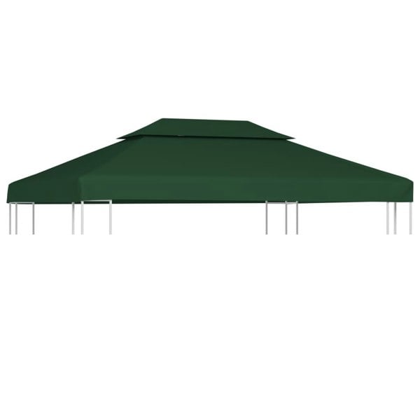 Berkfield Gazebo Cover Canopy Replacement 310 g / ma_ Green 3 x 4 m