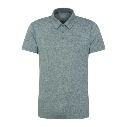 Mountain Warehouse Mens Deuce IsoCool Polo Shirt - Petrol - XS - Petrol - 92% Polyester/8% Elastane