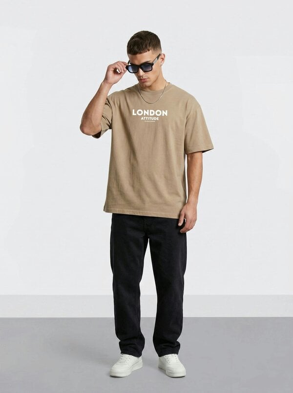 London Attitude Original Creators Oversized Heavyweight Streetwear Graphic T-Shirt