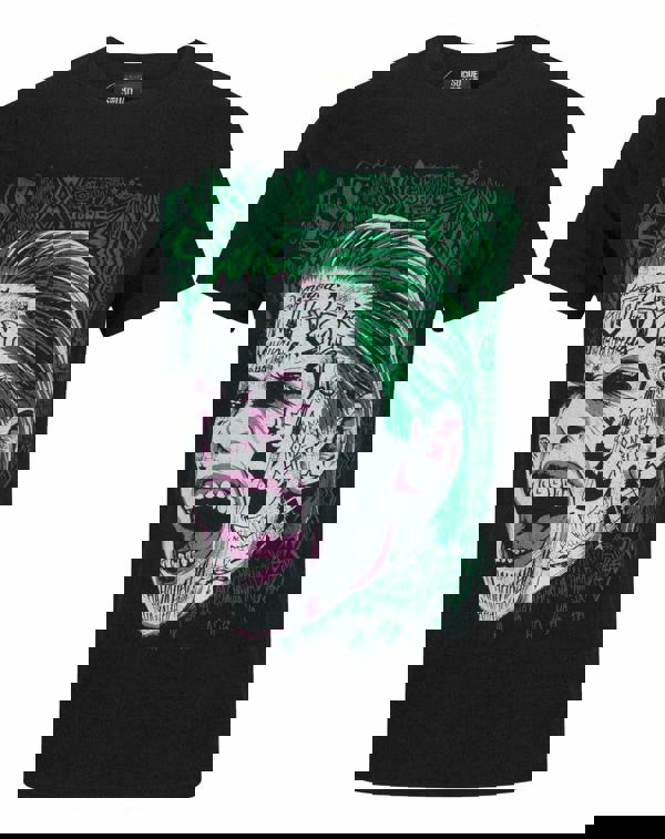 DC Comics Mens Black The Joker Short Sleeved T-Shirt