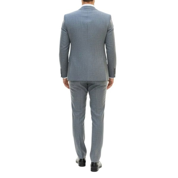 TruClothing IM33 - Men's 3 Piece Blue Tailored Fit Suit