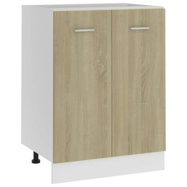 Berkfield Bottom Cabinet Sonoma Oak 60x46x81.5 cm Engineered Wood
