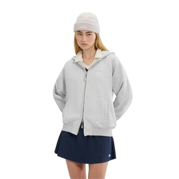 Ellesse Womens/Ladies Pianella Full Zip Hoodie - Light Grey Marl - 
