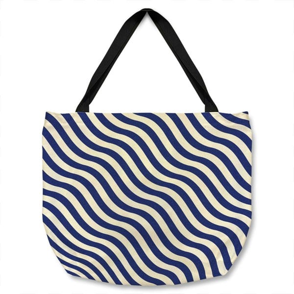 Benjamin Tate Design Wavey Lines Tote bag