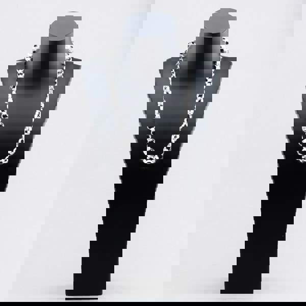 T. H. Baker Silver Sterling 22 Inch Patterned Tulip Chain S1072-22