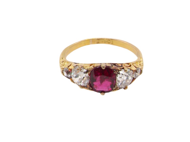 Vintage Tom A fine Victorian Ruby and Diamond ring