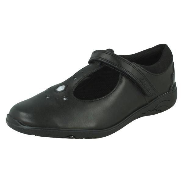 Clarks Girls Clarks Gem And Stars T-Bar School Shoes Relda Gem