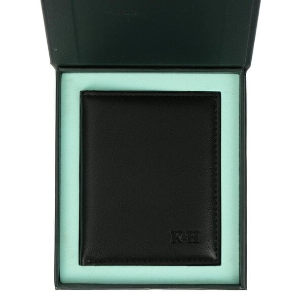 PU Leather Wallet - Modern Design with 8 Card Slots, Central Coin Compartment for Men