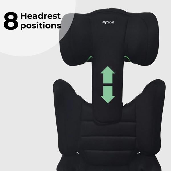 My Babiie MBCSB30 i-Size (100-150cm) High Back Booster Car Seat - Black