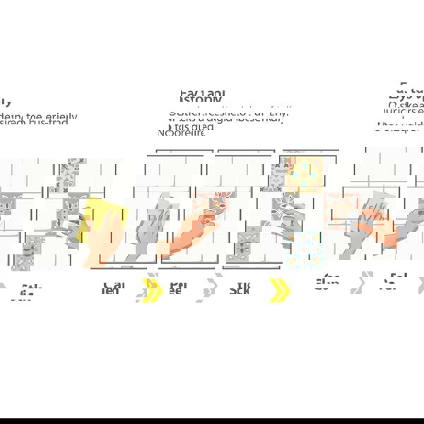 WT1558 - Marbella Colourful Spanish Wall Tile Sticker Set - 15 cm x 15 cm - 24 pcs