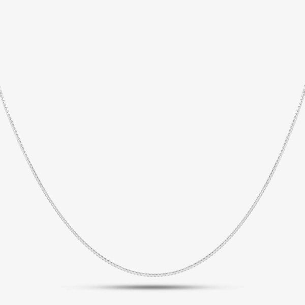 T. H. Baker Silver 16 Inch Box Chain VD4DC080/0.40