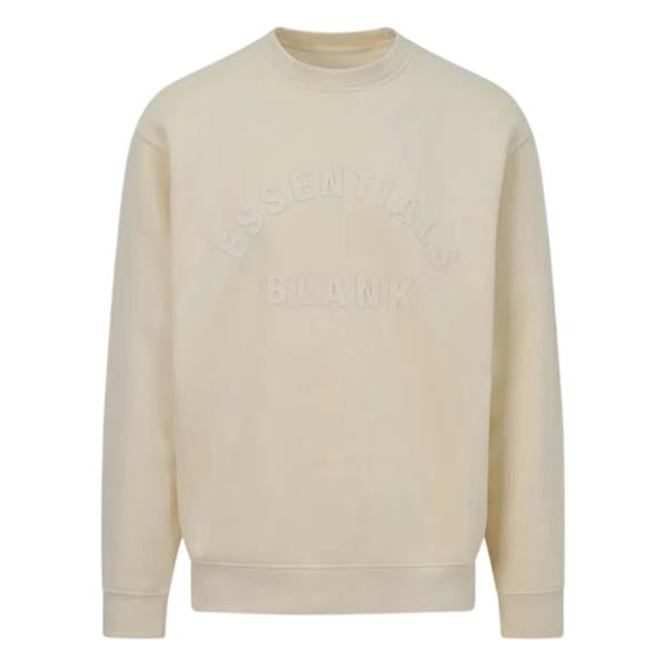 Blank Essentials Unisex Adult Arched Logo Sweatshirt - Summer Sand - 