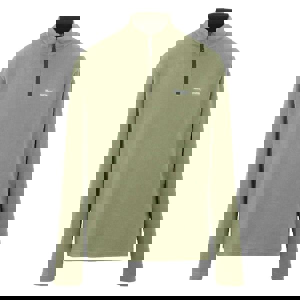 Regatta Great Outdoors Mens Thompson Half Zip Fleece Top - Oil Green