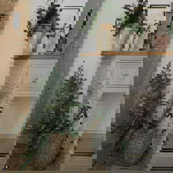 Ivyline Seagrass Lined Basket Natural Set of 2