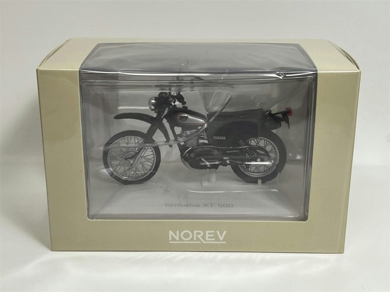 Norev Yamaha XT500 1988 Motorbike Black Silver 1:18 Scale Norev 182045