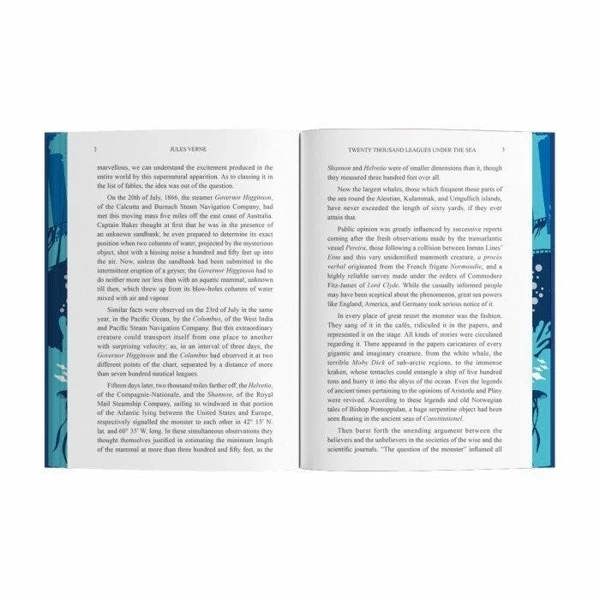 Twenty Thousand Leagues Under the Sea by Jules Verne (Deluxe Hardback Sprayed Edge Edition)