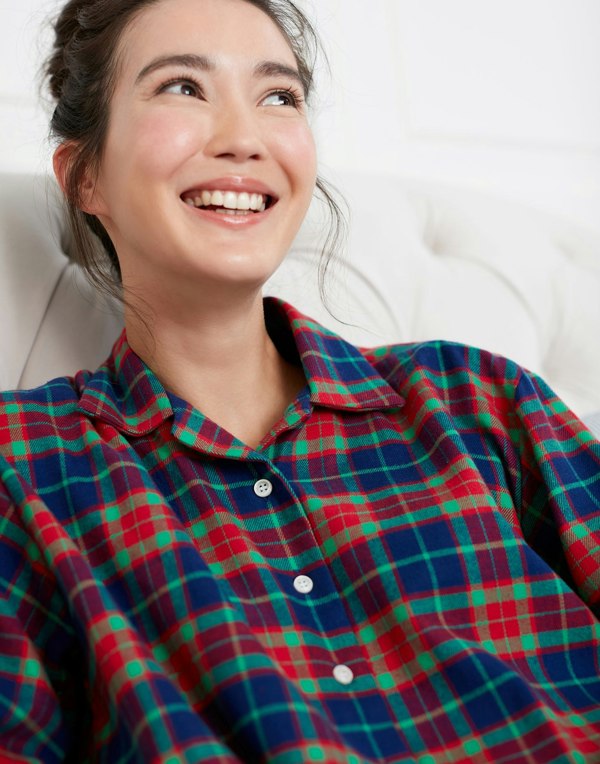 Women's Brushed Cotton Nightshirt – Cairngorm Tartan - British Boxers