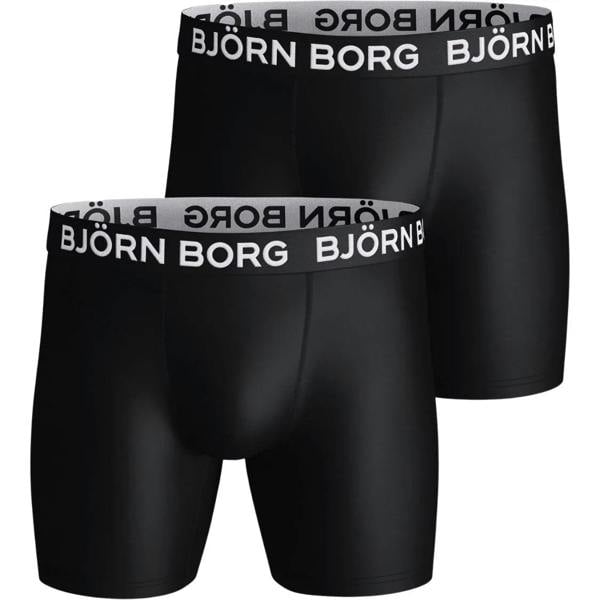 Bjorn Borg 2-Pack Sports Performance Boxer Briefs, Black